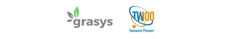grasys、総務省「テレワーク先駆者百選」に選定を示す画像