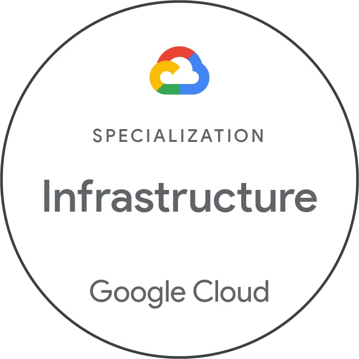 grasys、Google Cloud Partner Advantageプログラムにおいてインフラストラクチャのスペシャライゼを示す画像