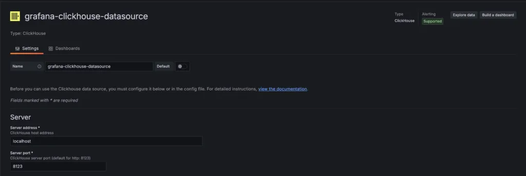 データソース作成(grafana)の画面（2）