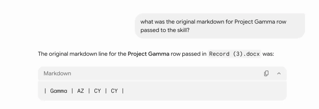 抽出されたMarkdown表現の画面