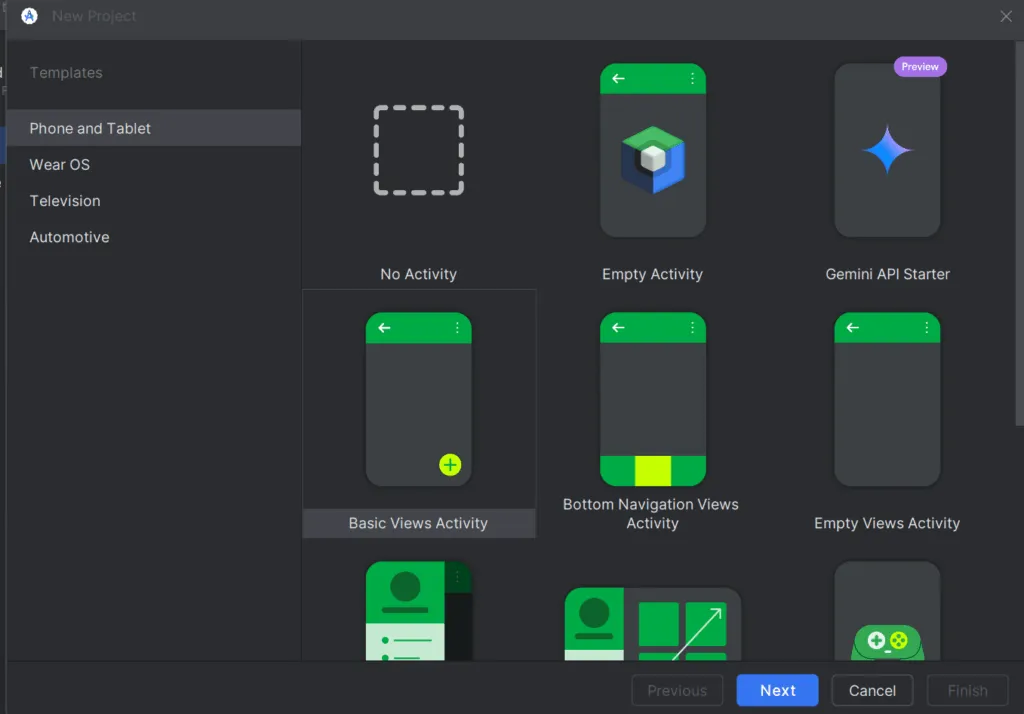 Android Studioで始めるアプリ開発の画面（2）
