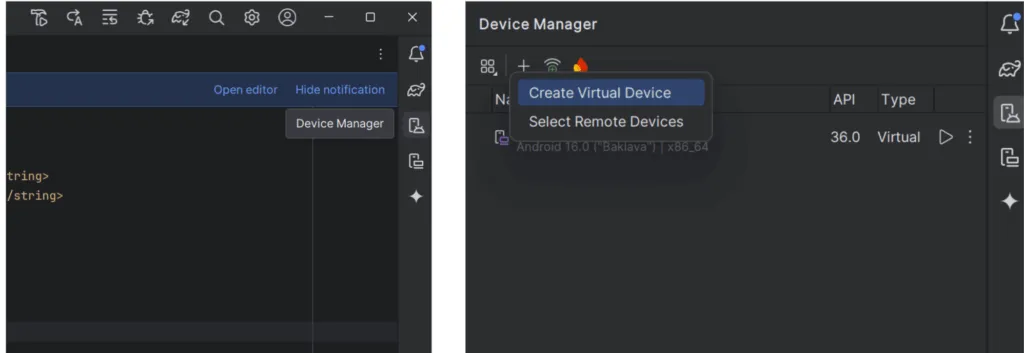 Android Studioで始めるアプリ開発の画面（4）