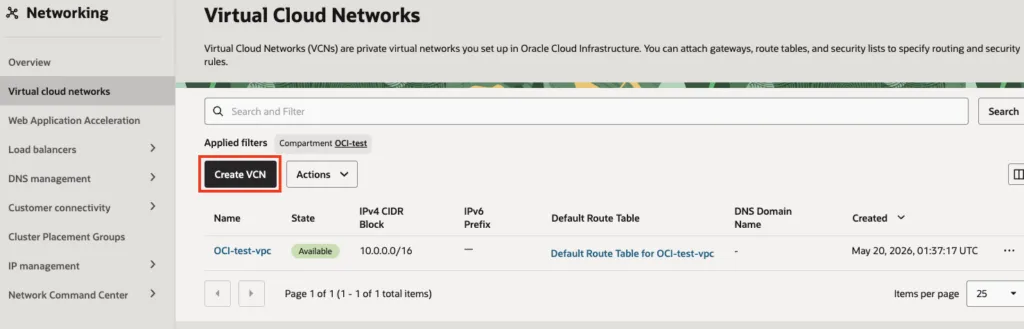 ですが。。Compute Instance を作成する前に、Network 設定が必須の画面（2）