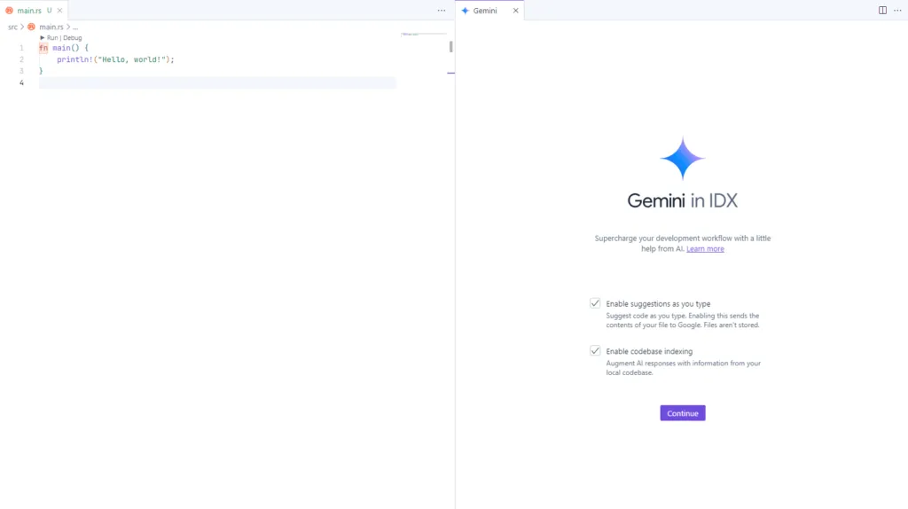 Chat with Geminiの画面（2）