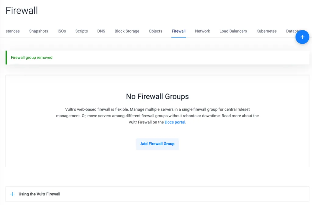 Firewallの画面（1）