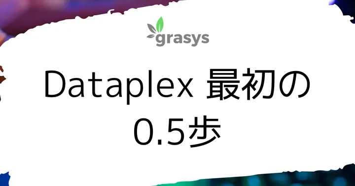 Dataplex 最初の0.5歩