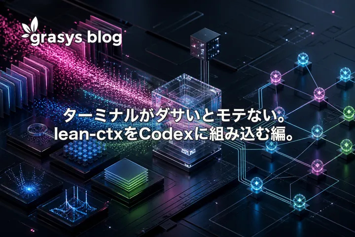 ターミナルがダサいとモテない。lean-ctxをCodexに組み込む編。
