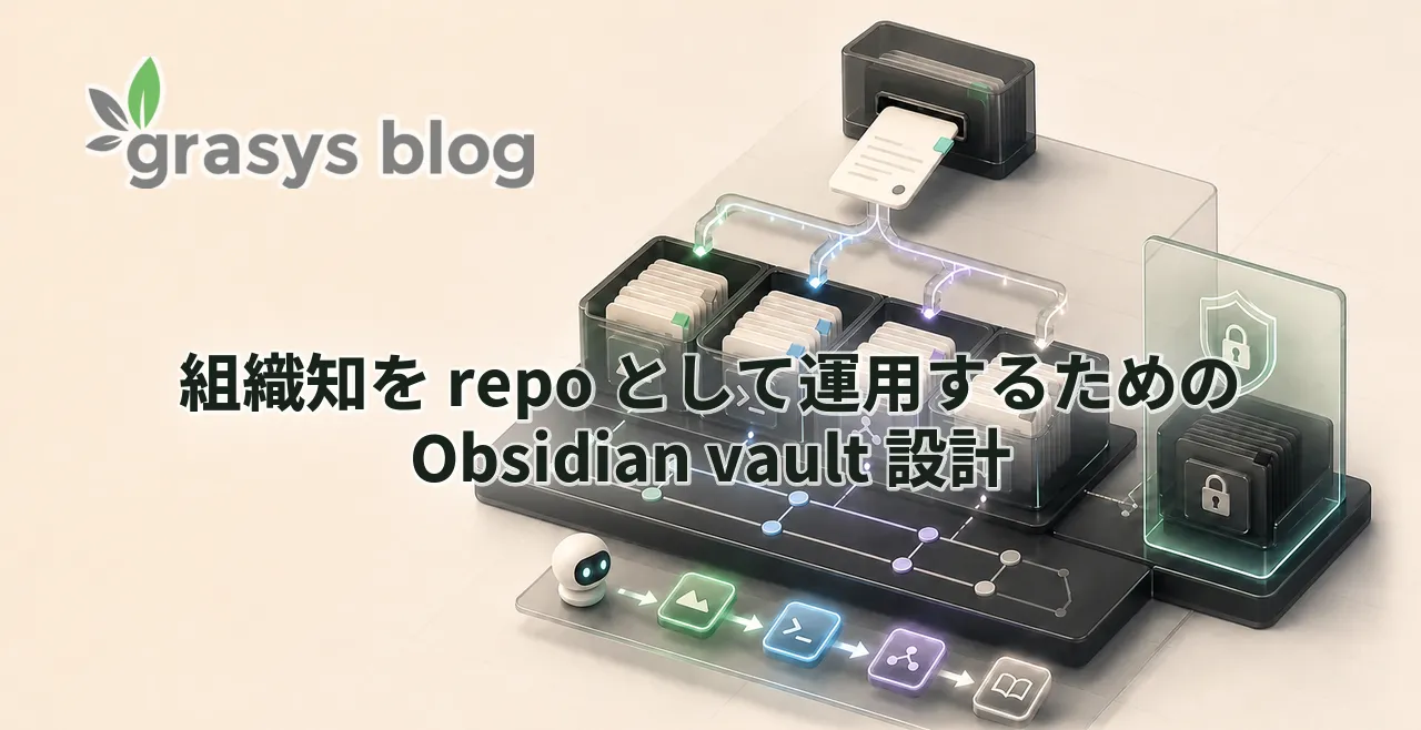 組織知を repo として運用するための Obsidian vault 設計