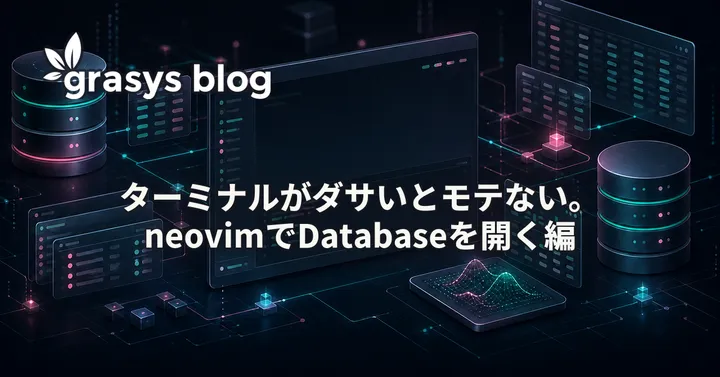 ターミナルがダサいとモテない。neovimでDatabaseを開く編