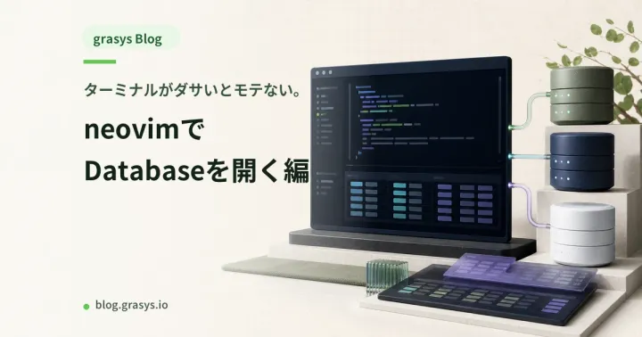 ターミナルがダサいとモテない。neovimでDatabaseを開く編