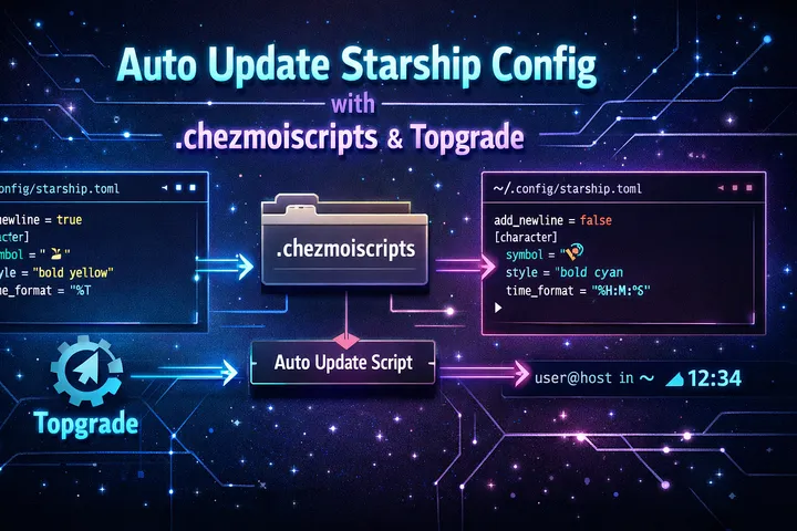 ターミナルがダサいとモテない。chezmoi scriptでアップデート管理を楽にしよう！