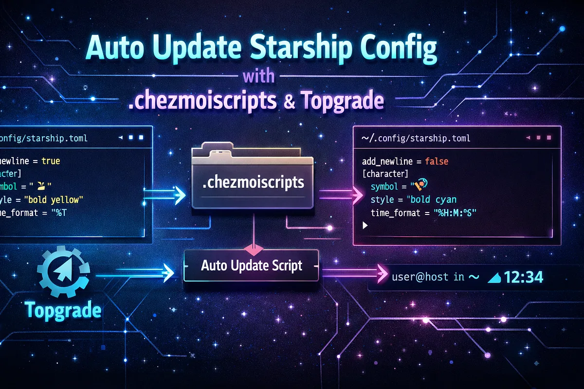 ターミナルがダサいとモテない。chezmoi scriptでアップデート管理を楽にしよう！