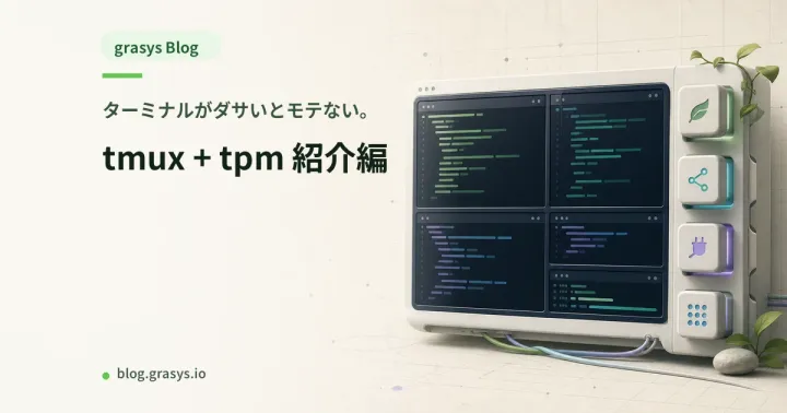 ターミナルがダサいとモテない。tmux + tpm 紹介編