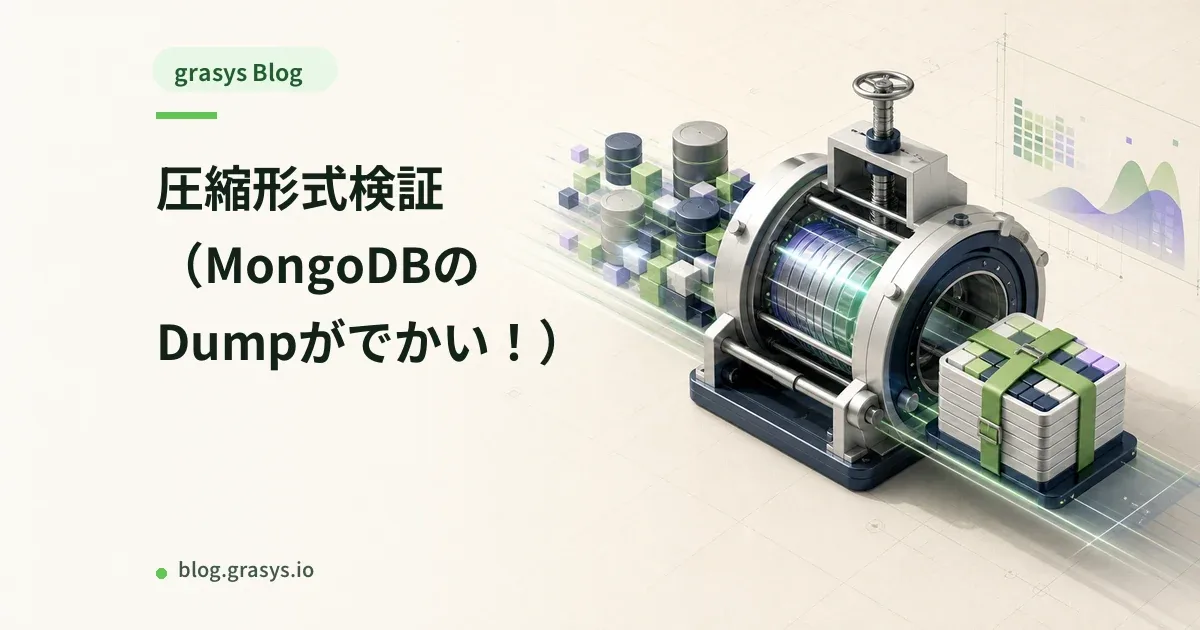 圧縮形式検証（MongoDBのDumpがでかい！）