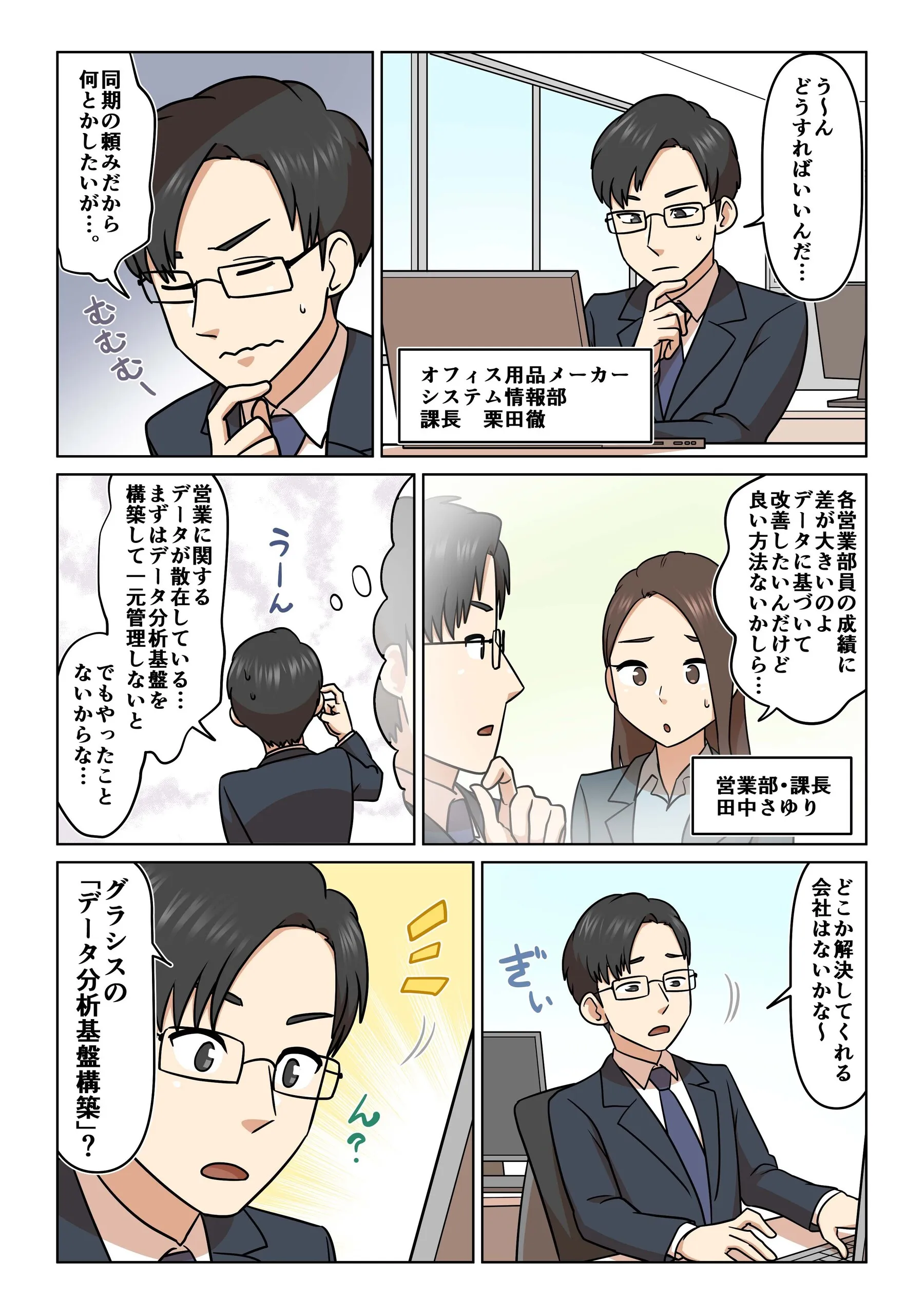第3話「散在データを一元管理し営業活動を改善せよ！」1ページ目